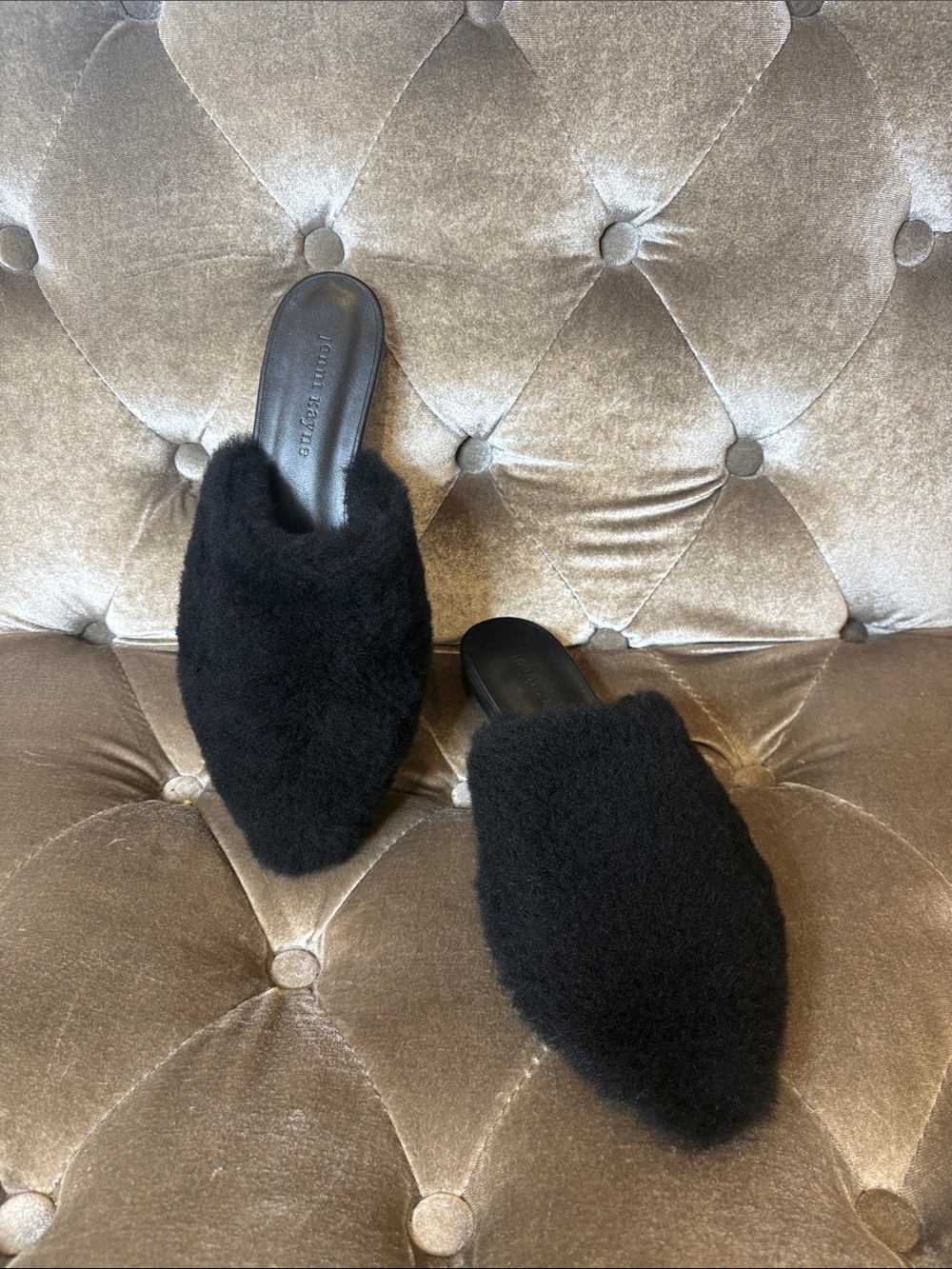 Jenni Kayne fuzzy mules NWOT